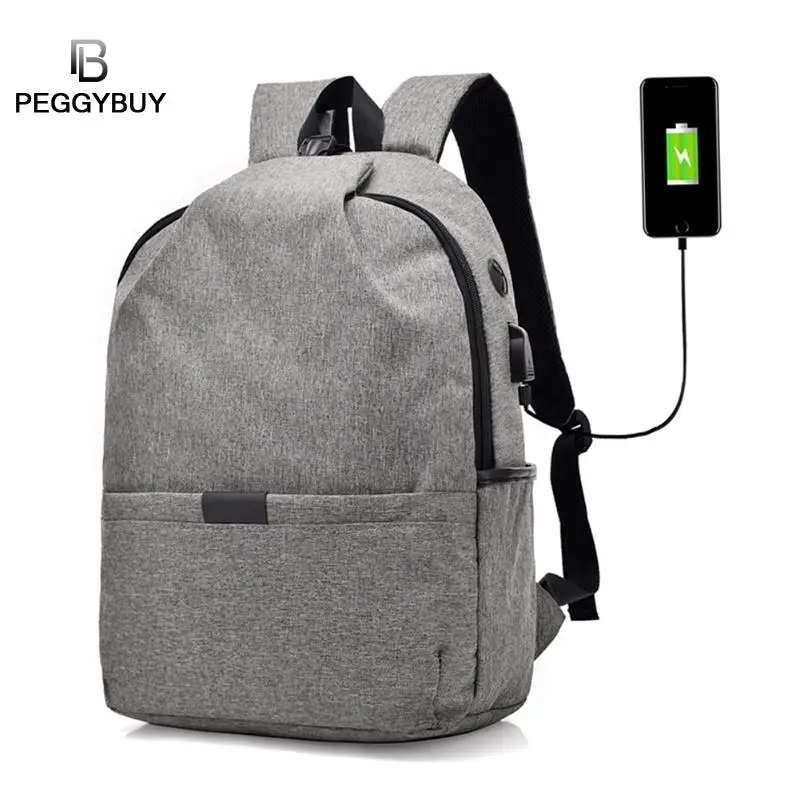 High Quality Unisex Backpacks Men/ Women Canvas Anti Theft Backpack USB Charge 15Inch Laptop Mochila Travel Shoulder Bag fashion canvas men backpack anti theft with usb charging laptop backpacks business unisex knapsack shoulder women travel bags