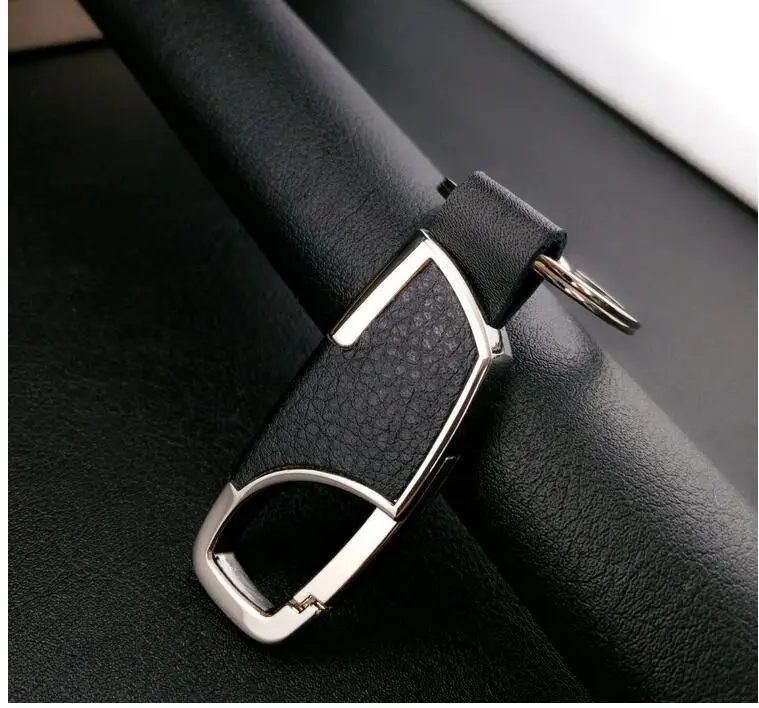 

Accessories Men Leather Key Chain Metal Car Key Ring for Chery A1 A3 Amulet A13 E5 Tiggo E3 G5 for BYD cs35 cs75 luxgen 7 F3