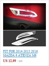 Подходит для MAZDA 6 ATENZA M6 2013- Хромированная передняя капот решетка гриль для губ рельефная Накладка для отделки бар отделка крышка протектор