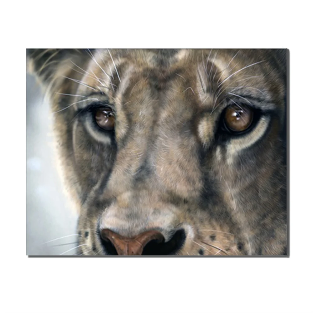 

Wild Animal Lion Tiger Wolf Abstract Popular Canvas Wall Art Painting For Home Office Store Living Room Bedroom Decor No Frame
