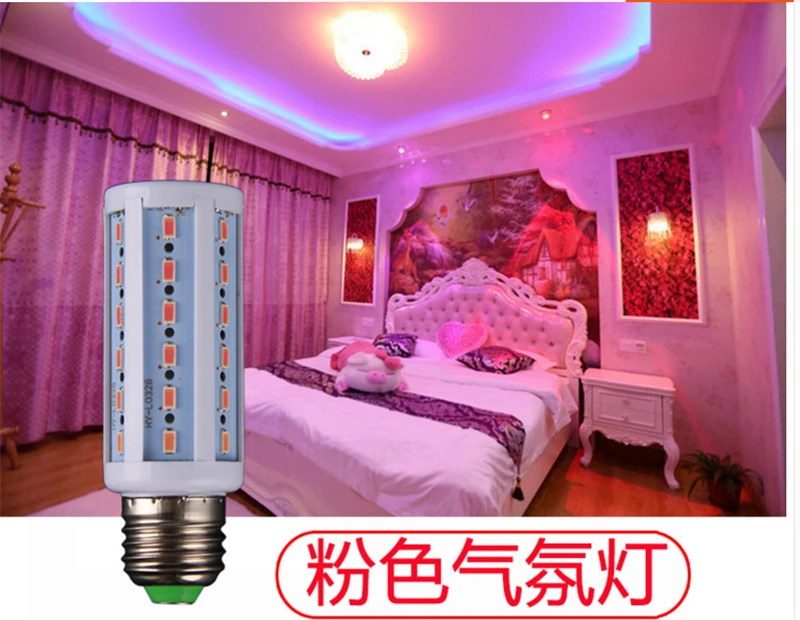 Розовый, фиолетовый, синий, зеленый свет лампы E27 светодиодная интерьерная подсветка спальня романтический Ночной свет винт энергосберегающие декоративные цветные светодиодные лампочки