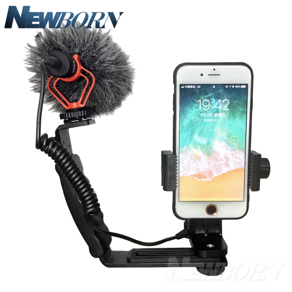 Компактный видеомикрофон BOYA с камерой для записи видео на Youtube iPhone Nikon Canon DSLR Smooth Q