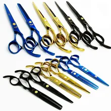 5.5 Inch 6 Inch KASHO Professional Barber Salon Hair Cutting Thinning Scissors Shears Hairdressing 3 colors