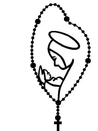 Pendentif R/étroviseur de Voiture Vierge du Roi Virgen del Rocio