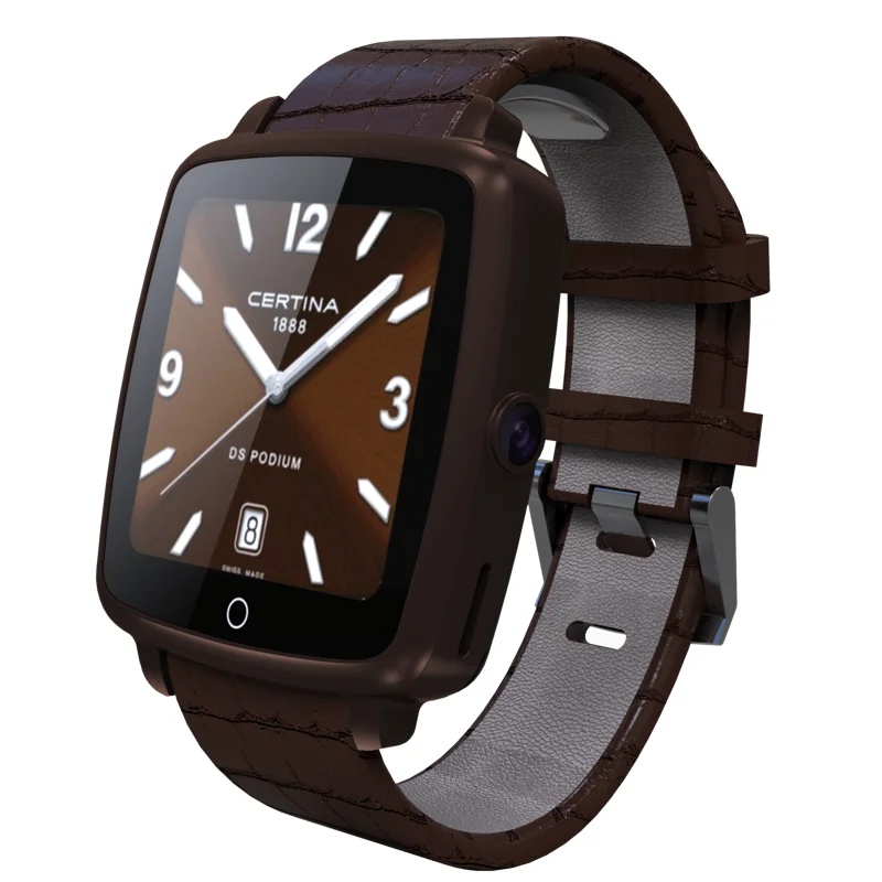 2016 Fashion font b SmartWatch b font U11C Leather Strap Smart Watch Support Micro SIM Card