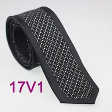 Yibei Coachella Галстуки черный Для Мужчин's Средства ухода за кожей Шеи Галстук граничит с серый геометрический узкие Средства ухода за кожей Шеи Галстуки жаккардовые 6 см Галстуки свадебное Cravate