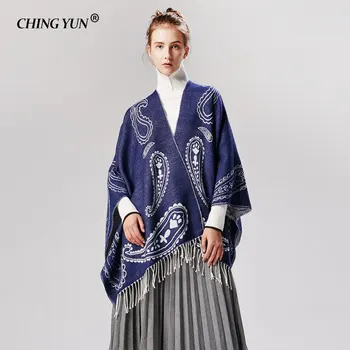 CHING YUN New Winter Scarf Chic Woman Warm Lady Shawls Fashion Pure Cashmere Fringed Decorative Ponchos and Capes Designer Scarf
CHING YUN New Winter Scarf Chic Woman Warm Lady Shawls Fashion Pure Cashmere Fringed Decorative Ponchos and Capes Designer Scarf