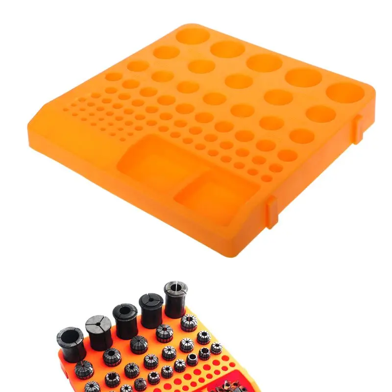 

Free postage Storage Box Organizer Container Tray Holder For Drill Bit Collet Tool Accessories
