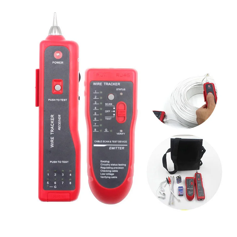 New Wire Coaxial Cable Tracking Network Tester Line RJ45 RJ11 Telephone