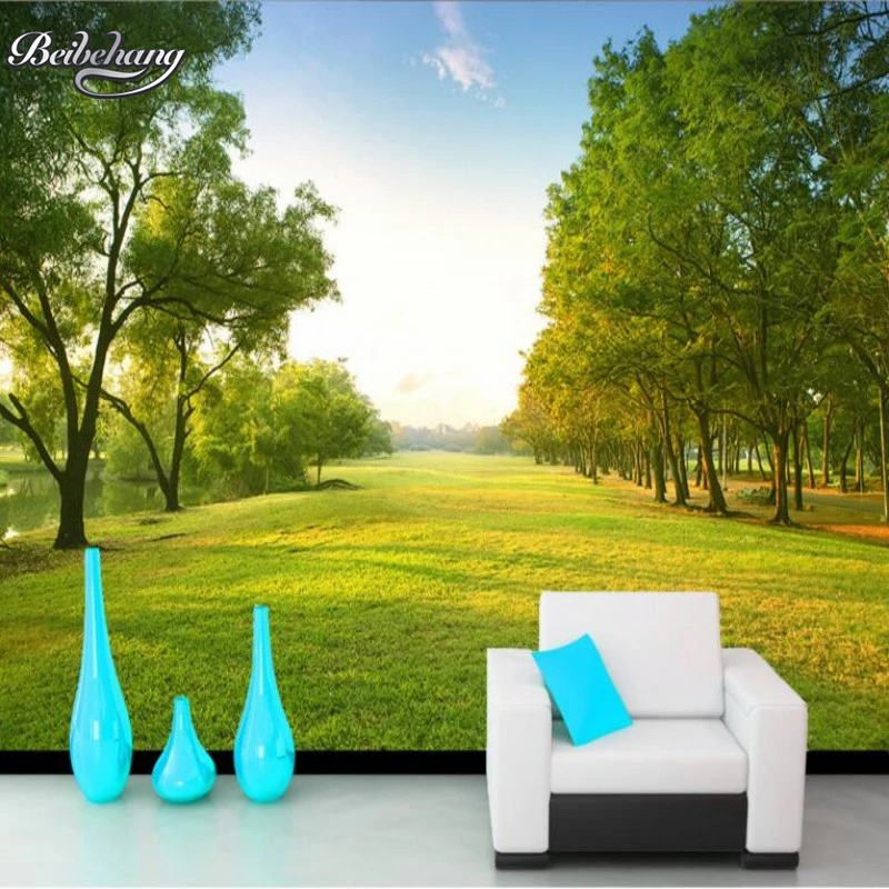 

Beibehang Customize any size 3 d mural wallpaper natural landscape avenue bedroom TV background murals wallpaper for walls 3 d