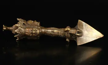 

Vintage Collection Old Handmade Brass Buddhist Statues Exorcism Tools