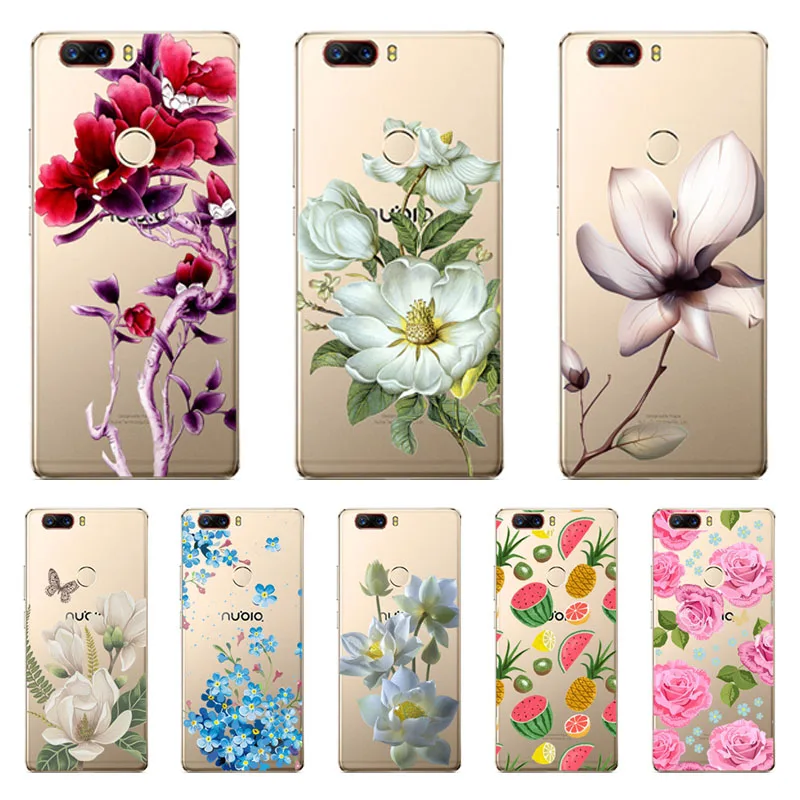 

Soft TPU for zte nubia M2 lite z11 mini s z17 mini s Case flower Cover for zte nubia M2 z11 z17 Phone protect cases shell
