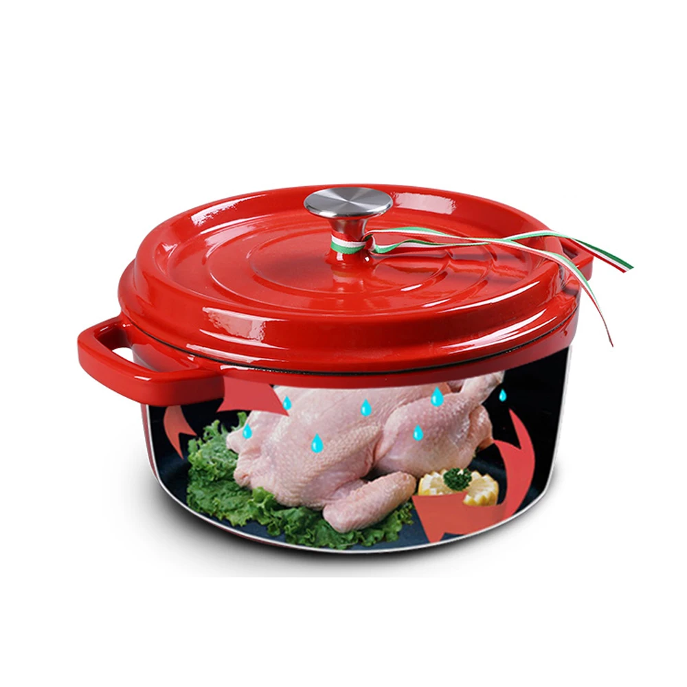 Чугунные горшки Голландская печь суп кастрюля испанские морепродукты