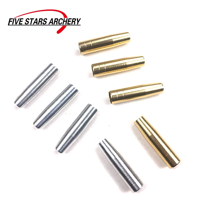 

6/12pc Aluminum Arrow Insert For OD 8mm 5/16 inch Hunting Wooden Bamboo Arrows Connect Arrow Points Broadheads Arrowhead