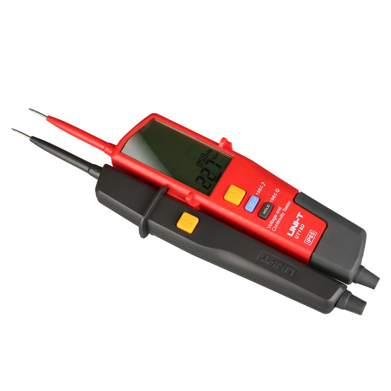 Koop UNI T UT18D digitale voltmeter 690 V AC DC Voltage Meter metaaldetector Waterdicht Test Pen Volledige Lcd scherm RCD Test auto Range