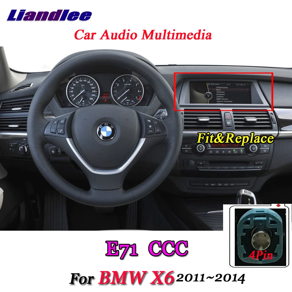 Excellent Liandlee For BMW X6 E71 2011~2014 Original CIC System Radio Wifi BT Idrive AUX Carplay GPS Map Navi Navigation Multimedia NO DVD 10