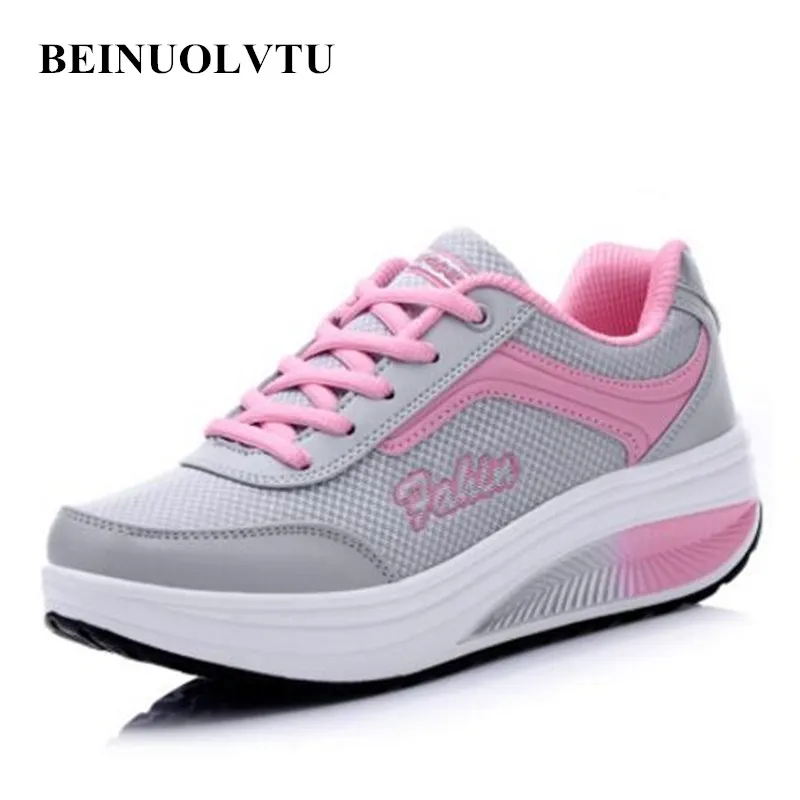 2017 autumn women sneakers Height increasing font b sport b font shoes font b Running b