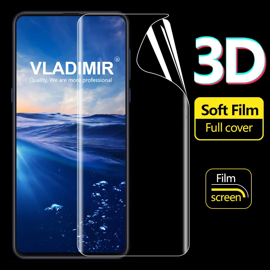 Vladi mi r 3D Прозрачный полное покрытие мягкая защитная пленка tpu для Xiaomi Mix 2 S 3 ясно