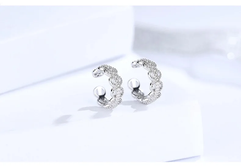 8 S925 sterling silver clip earrings