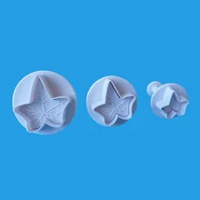 3Pcs/Set Maple Leaf Shape Fondant Cookie Cake Sugarcraft Plunger Cutters Mold Tools Cookie Cutter 3Pcs/Set Maple Leaf Shape Fondant Cookie Cake Sugarcraft Plunger Cutters Mold Tools Cookie Cutter