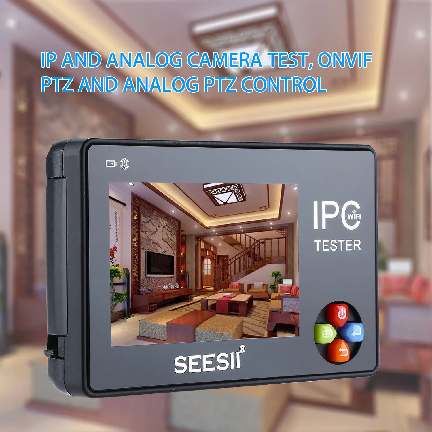 SEESII 3,5 дюймов 4K CCTV IP камера тест er монитор аналоговый CVBS тест ONVIF PTZ контроль сенсорный экран видео монитор