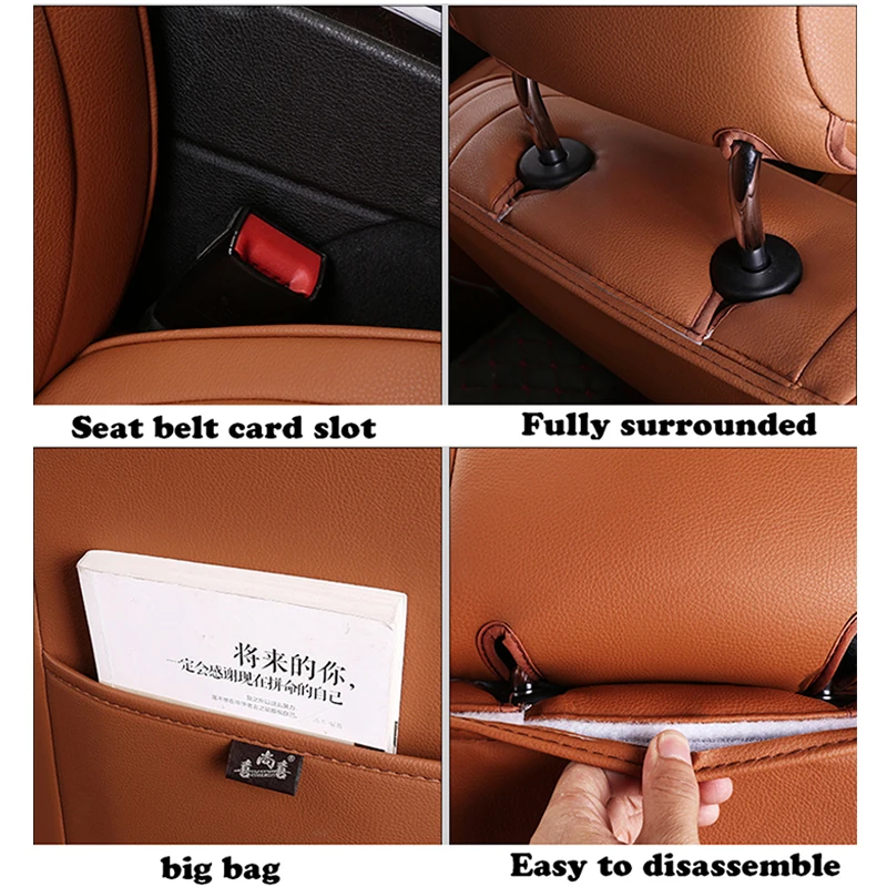 custom auto High quality Leather car seat cover for Porsche Cayman Cayenne Macan Panamera Boxster c
