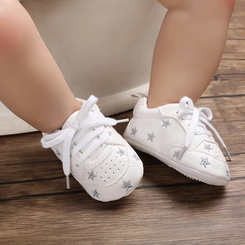 E Bainel zapatos para bebé recién nacido, niño y primeros pasos, niño pequeño, piel sintética, suela suave, antideslizantes para bebé de 0 a 18 meses|Primeros pasos| - AliExpress