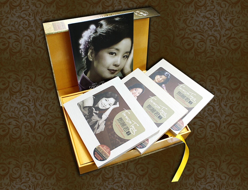 Chinese original CD music book with high quality (5 CD+1VCD) ,chinese famous singer Teresa Teng CD and DVD Chinese original CD music book with high quality (5 CD+1VCD) ,chinese famous singer Teresa Teng CD and DVD