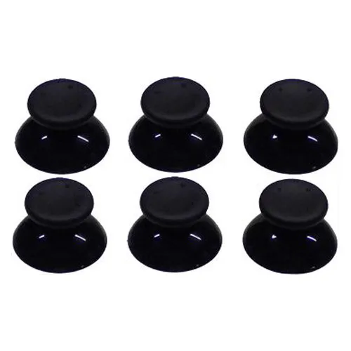 6 x Black Analog Stick Cap Replacement for Microsoft Xbox 360