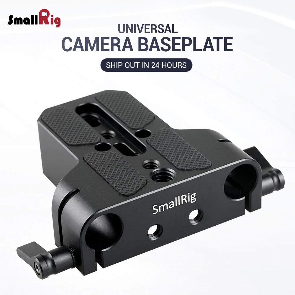 Smallrig Universal Low Profile Dslr Camera Base Plate With 15mm
