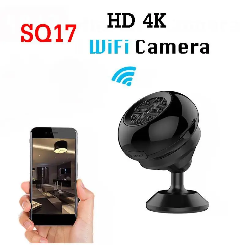 

New SQ17 4K WiFi Mini Camera Sports HD DV Night Version Mini Action Camera Motion Detector Camcorder Digital Video Recorder