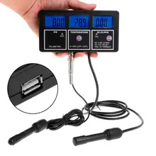 6in1 Water Quality Tester Monitor Aquarium Water Temperature pH EC CF TDS Meter рн метр tds tester and digital ph meter for aquarium ph tds 0 9999 ppm aquarium pool hydroponic water monitor 0 9999 ppm