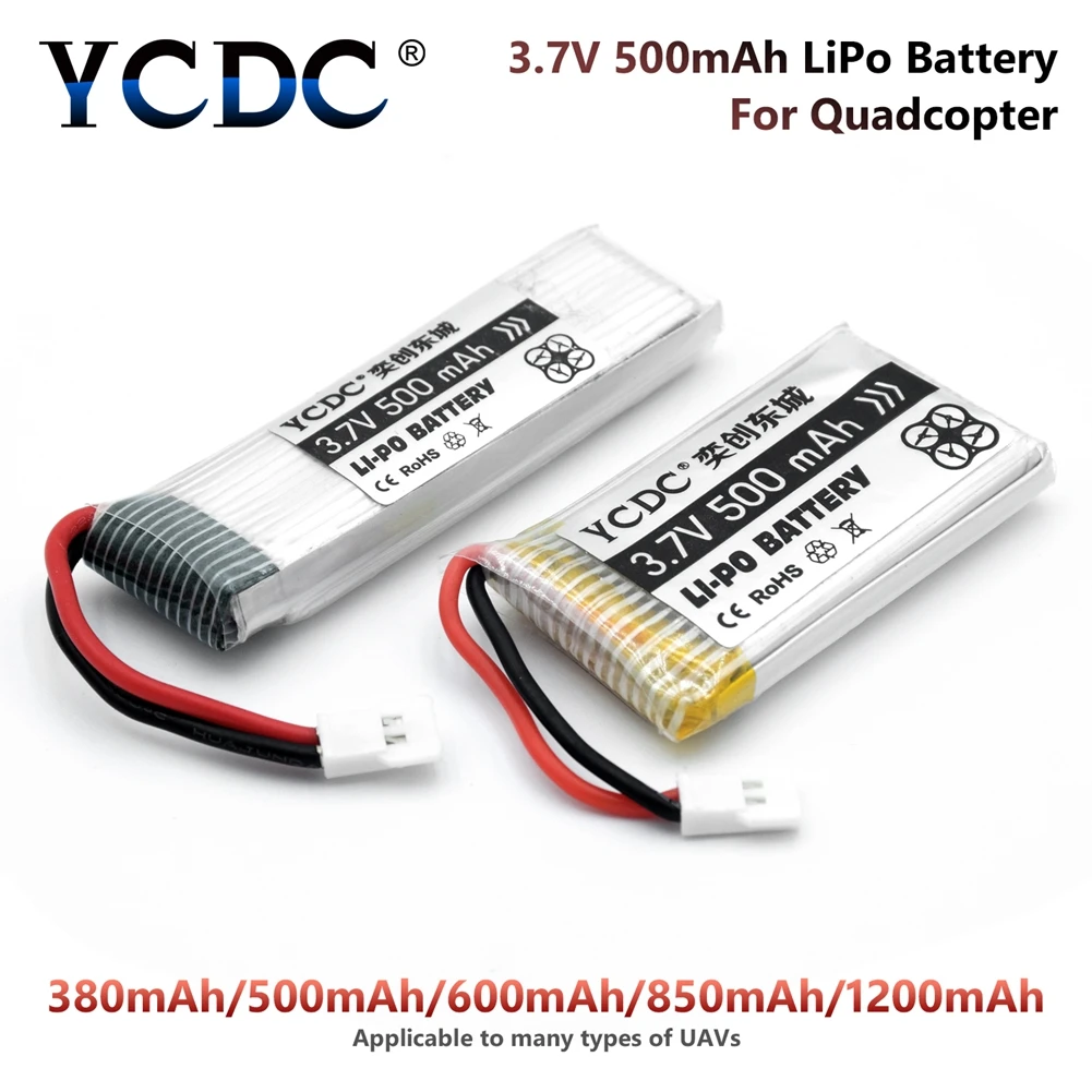 4 шт./лот 3,7 V 380-1200 мА/ч, 25C Lipo Батарея H107 H107C Syma Cx-30+ X4 Зарядное устройство для Syma X5SC X5SW Квадрокоптер с дистанционным управлением Drone