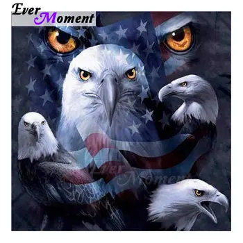

Ever Moment Diamond Painting Cross Stitch Full Square Drill 5D DIY Decoration For Home Diamond Embroidery Eagle Mosaic S2F1723