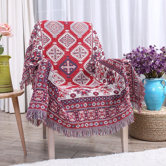 100 Cotton Thread Blanket Bohemian Style Home Decor Tapestry 100 Cotton Thread Blanket Bohemian Style Home Decor Tapestry Sofa Cover Blankets Piano