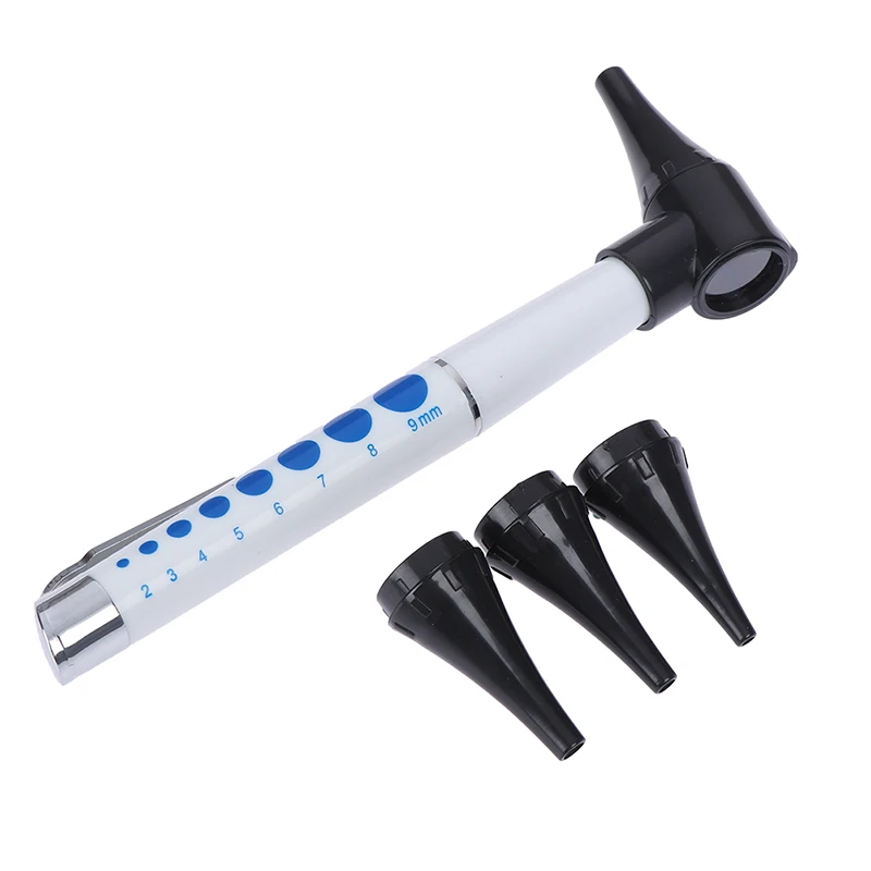 Ear Cleaner Earpicks Flashlight / Magnifying Glass Len / 4 Glimpse LED Lamp Health Ear Care Tool Diagnostic Otoscope Penlight