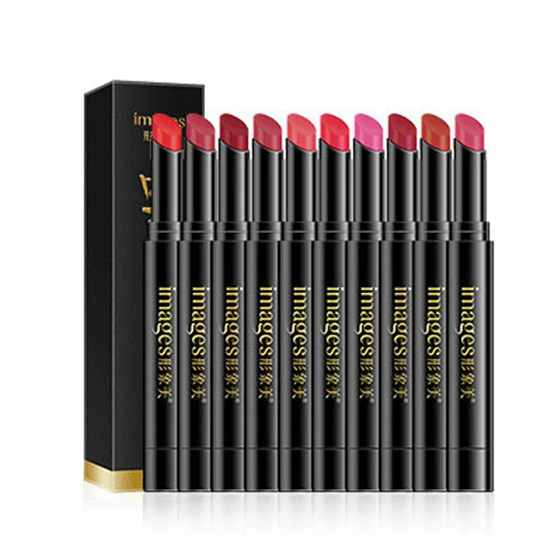 

Matte Lipstick 10 Colors Waterproof Lip Pencil Nude Moisturizing Lip Stick Long-Lasting Lips Makeup