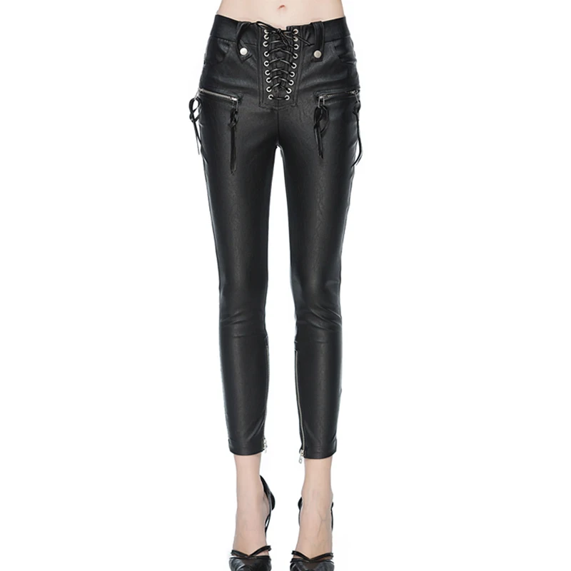 Leather Pants Street Fashion Designer