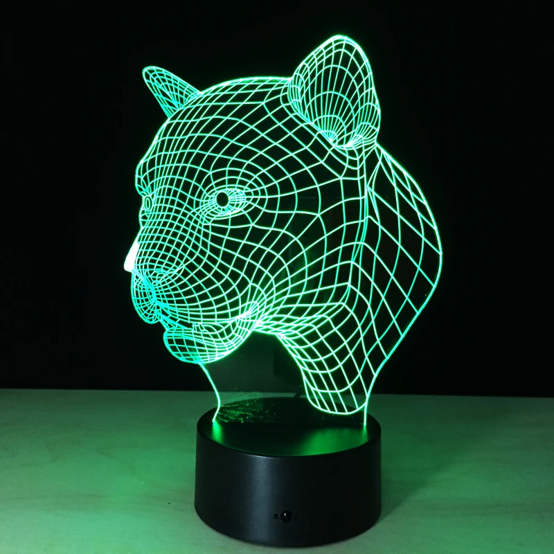 Candeeiros de Mesa 3d deco luz led lâmpada Base : Cunha