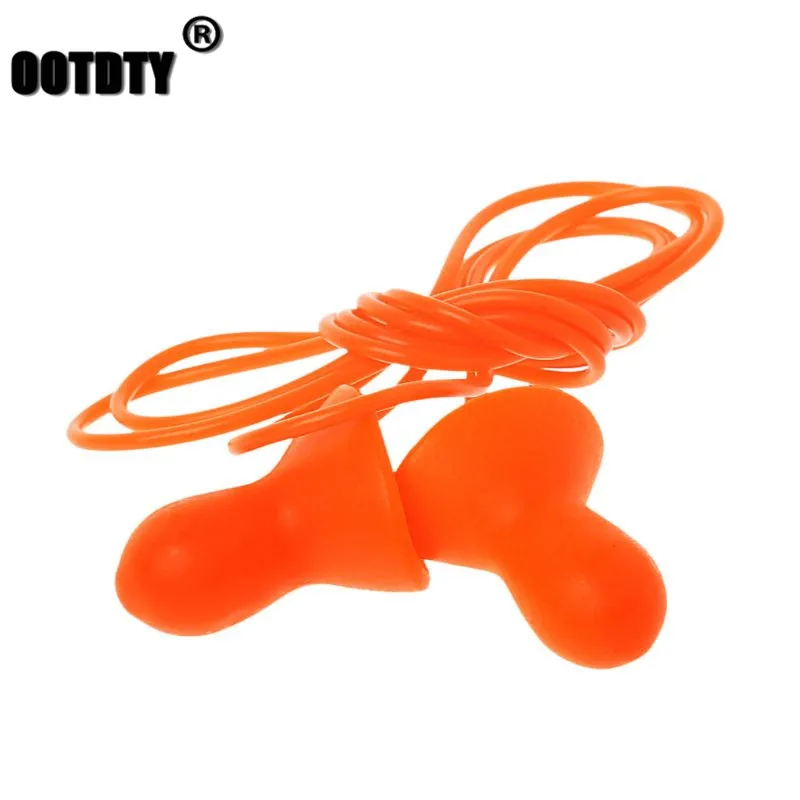 

Soft Silicone Corded Earplug Swimming Ears Protect Reusable Noise Reduction Tool