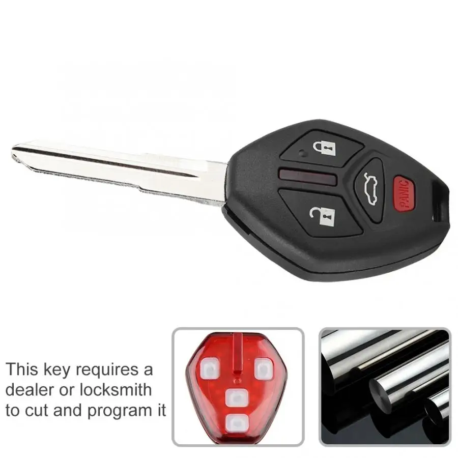 3+ 1 кнопка автомобиля без ключа дистанционного управления с 46 чипом для Mitsubishi OUCG8D-620M-A алюминиевого сплава автомобиля дистанционного ключа
