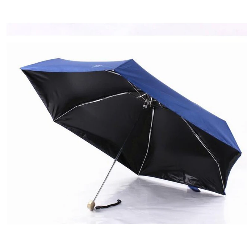 Portable New Arrival UV Vinyl Umbrella Five Folding Umbrella Ultra