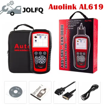 

Perfect Function 100% original Autel autolink AL619 OBD2 Auto Fault Code Reader SRS CAN ABS Airbag Car Diagnostic Tool Scanner