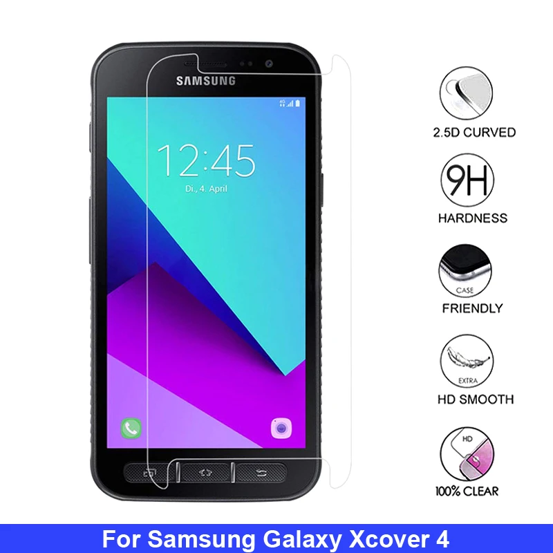 

2Pcs 9H Tempered Glass for Samsung Galaxy Xcover 4 Screen Protector for Samsung X Cover 4 G390F G390 Explosion Proof Glass Film