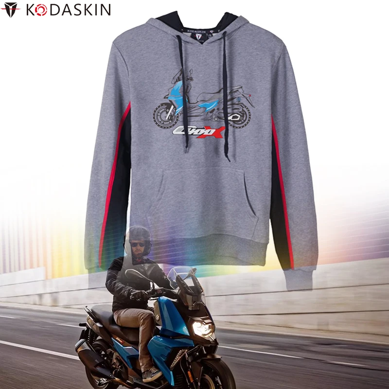 Толстовка KODASKIN с капюшоном для мужчин мотоциклетная куртка Модный свитшот BMW