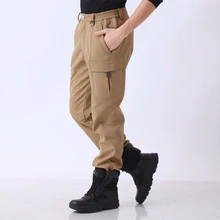 Походные мужские тренировочные штаны из хлопка тактика кашемир Водонепроницаемый Военный холст мешковатые прямые трубы