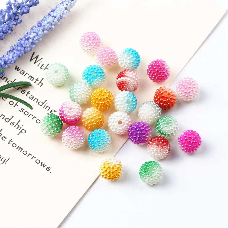

300pcs 10mm Bayberry Beads Imitation Pearl Beads Round Loose Beads Fit Europe Beads Jewelry Making DIY Accessories
