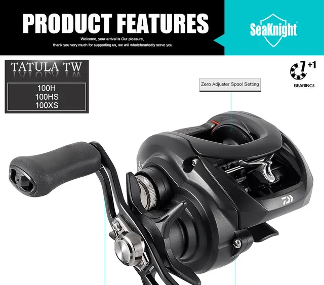 Daiwa 19 TATULA TW 100HL 6.3 Left Handle Brand New Free Shipping with  Tracking