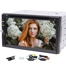 Eincar Wireless Camera Double Din Car Stereo In Dash DVD Player 7” Capacitive Touch Screen Car Radio MP5 Player Blueooth USB/TF