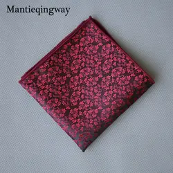 Носовой платок из полиэстера для мужских костюмов деловые Цветочные Печатные карманные квадратные карманные полотенца черные Hanky Hankies